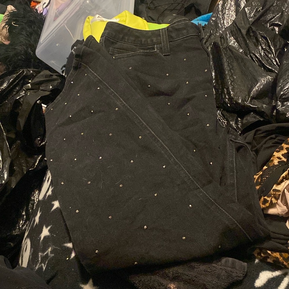 Intempo black bedazzled jeans